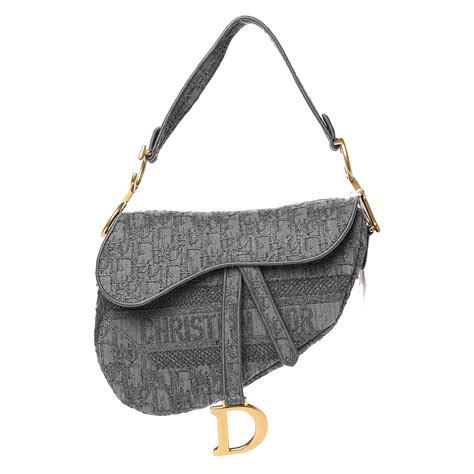 dior saddle bag men grey